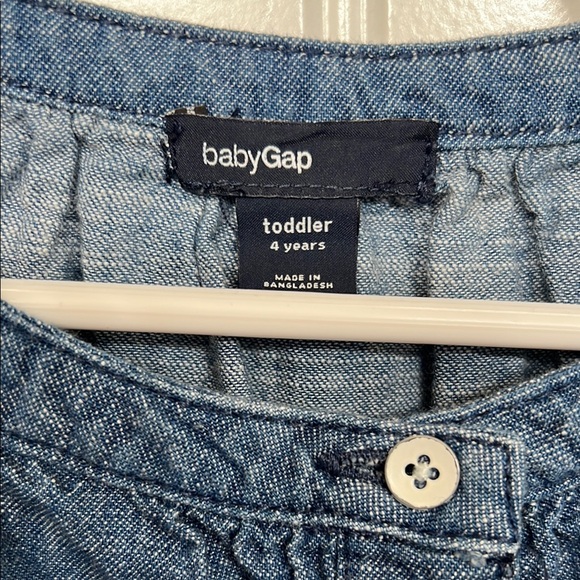 GAP Blue Ruffled Buttoned Sundress - Picture 2 of 5